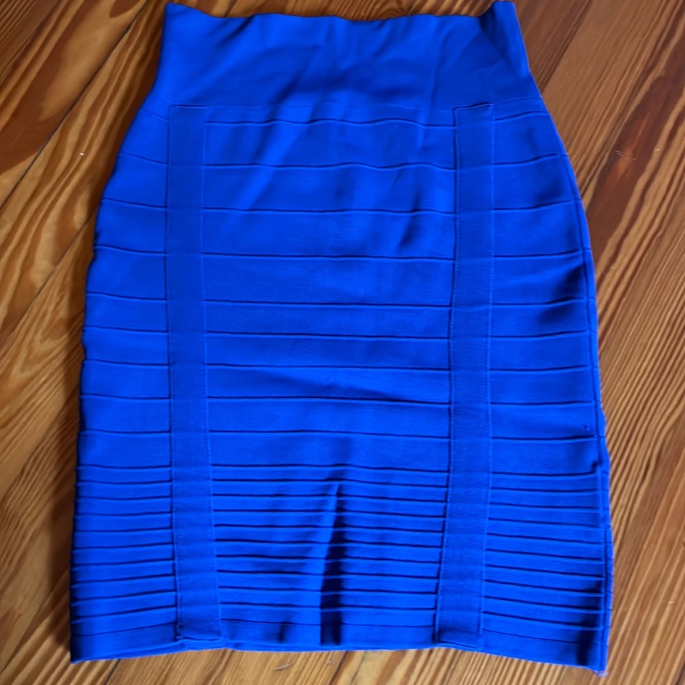 Rock and republic blue bandage Skirt, size extra small